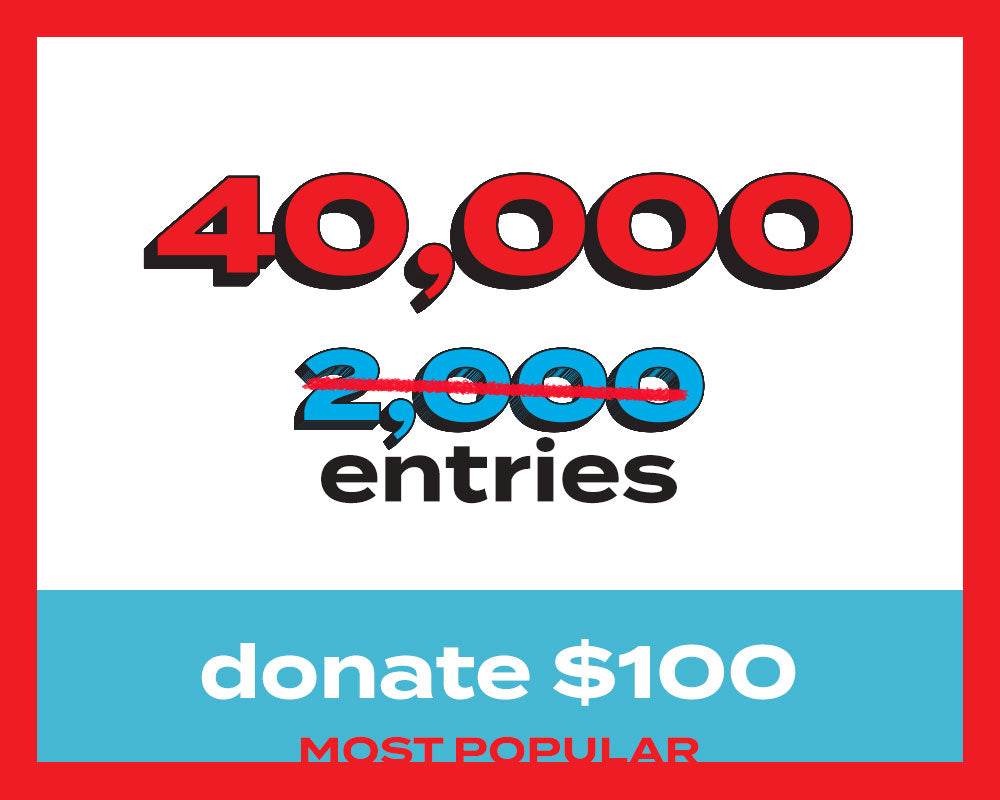 40,000 Entries for 2026 Corvette or $40,000 (20X Multiplier)