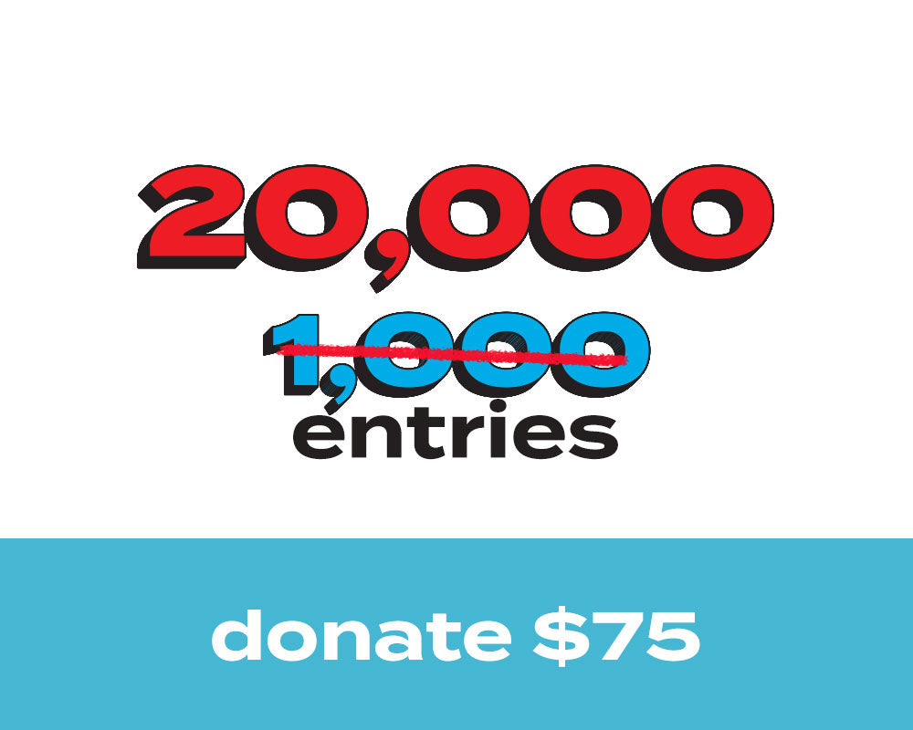 20,000 Entries for 2026 Corvette or $40,000 (20X Multiplier)
