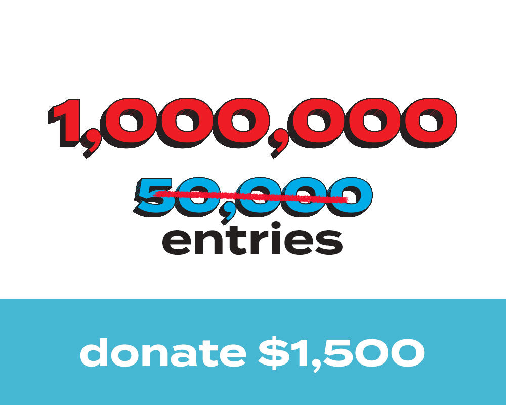 1 Million Entries for 2025 Ford Raptor (20X Multiplier)