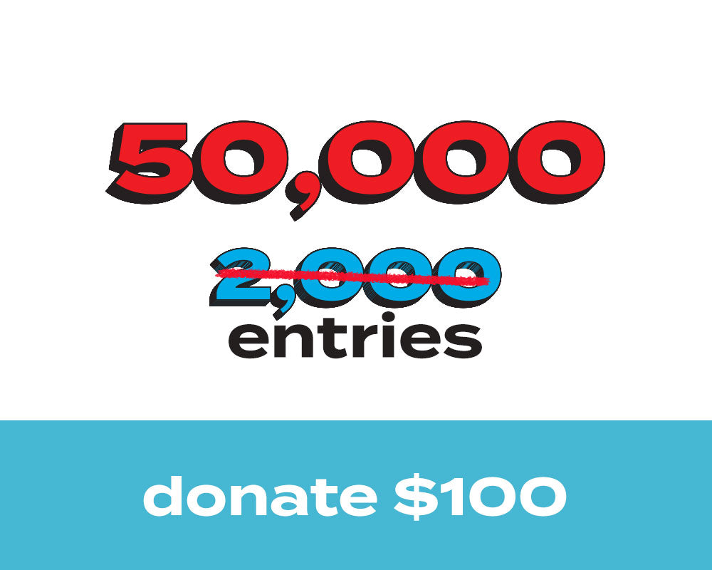 50,000 Entries for 2025 Ford Raptor (25X Multiplier)