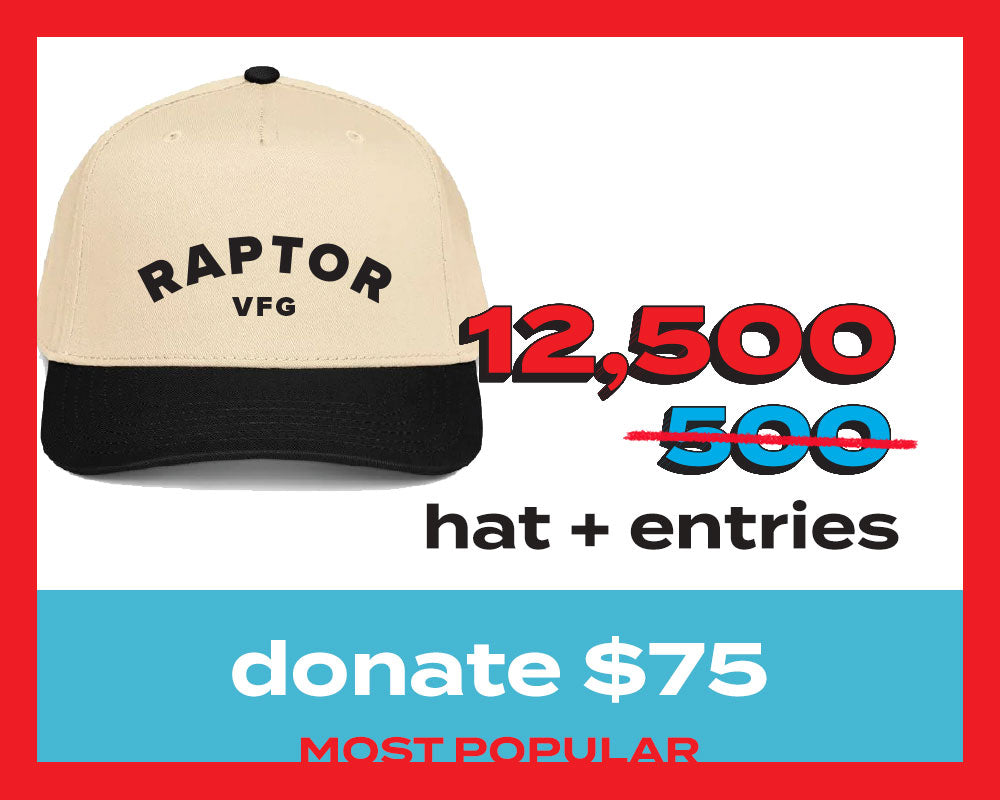 12,500 Entries for 2025 Ford Raptor - Raptor VFG 5 panel cap (25X Multiplier)