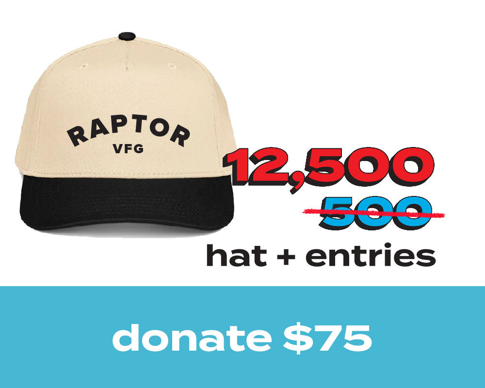 12,500 Entries for 2025 Ford Raptor - Raptor VFG 5 panel cap (25X Multiplier)
