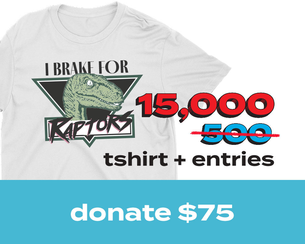 15,000 Entries for Ford Raptor - I Brake For Raptors Short Sleeve T-shirt (30X Multiplier)