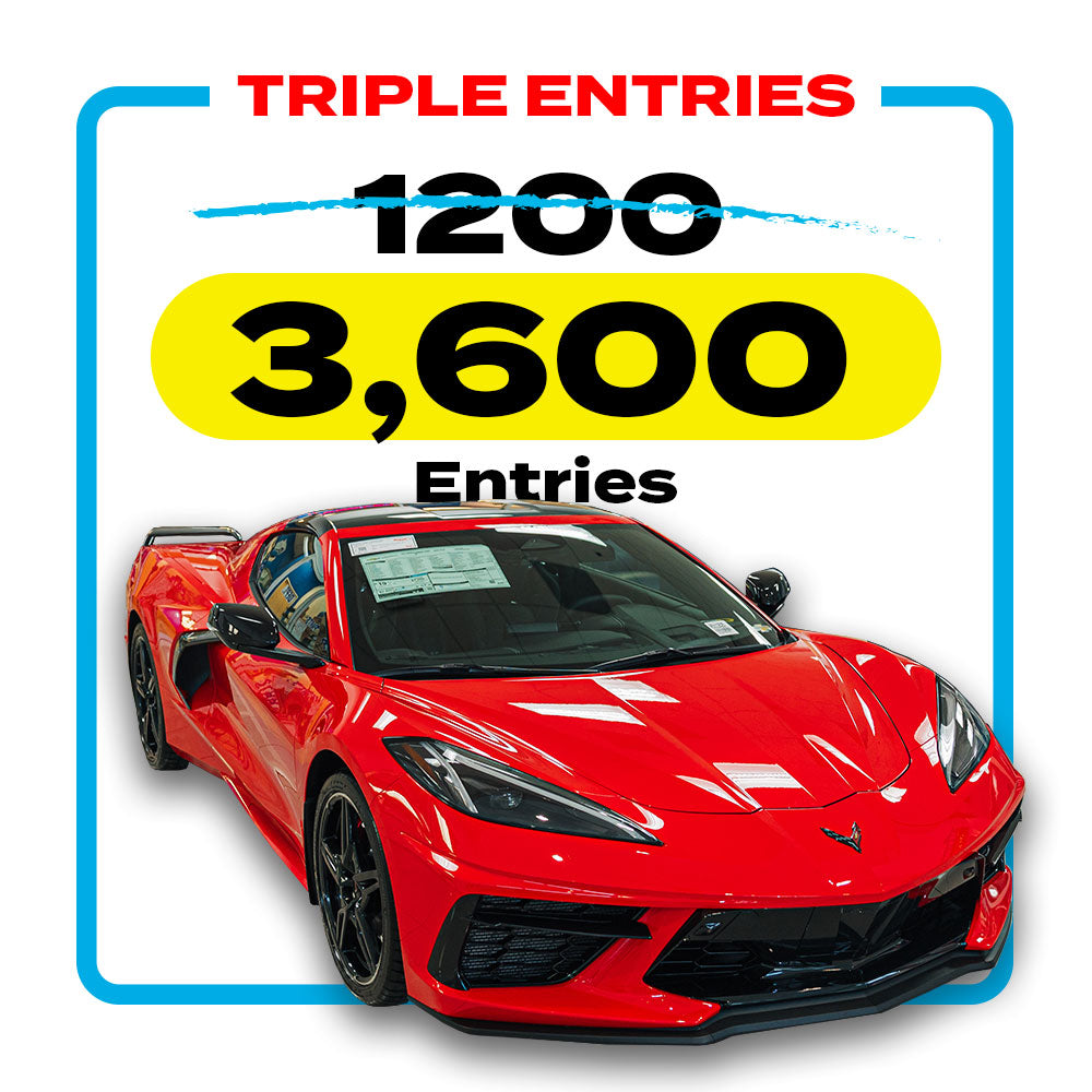 3600 Entries for Corvette - TRIPLE