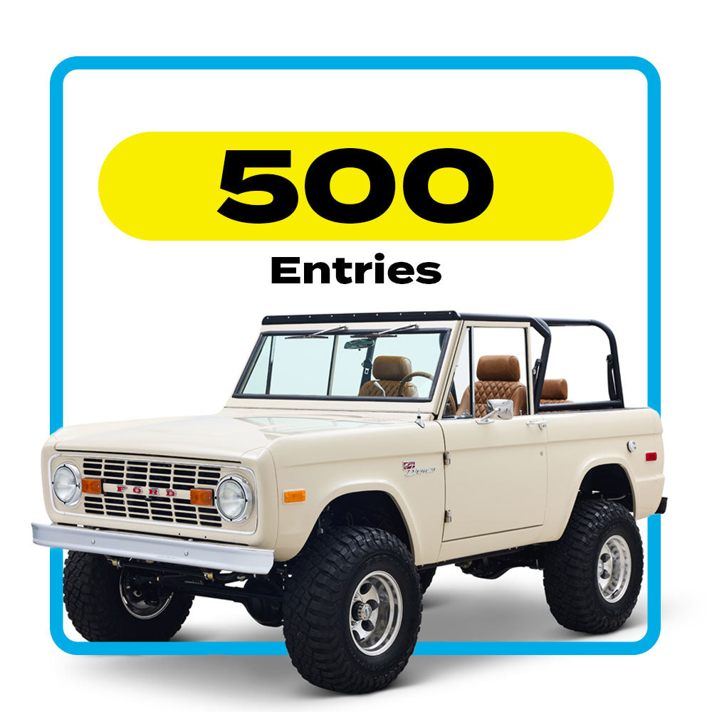 500 Entries for '74 Bronco