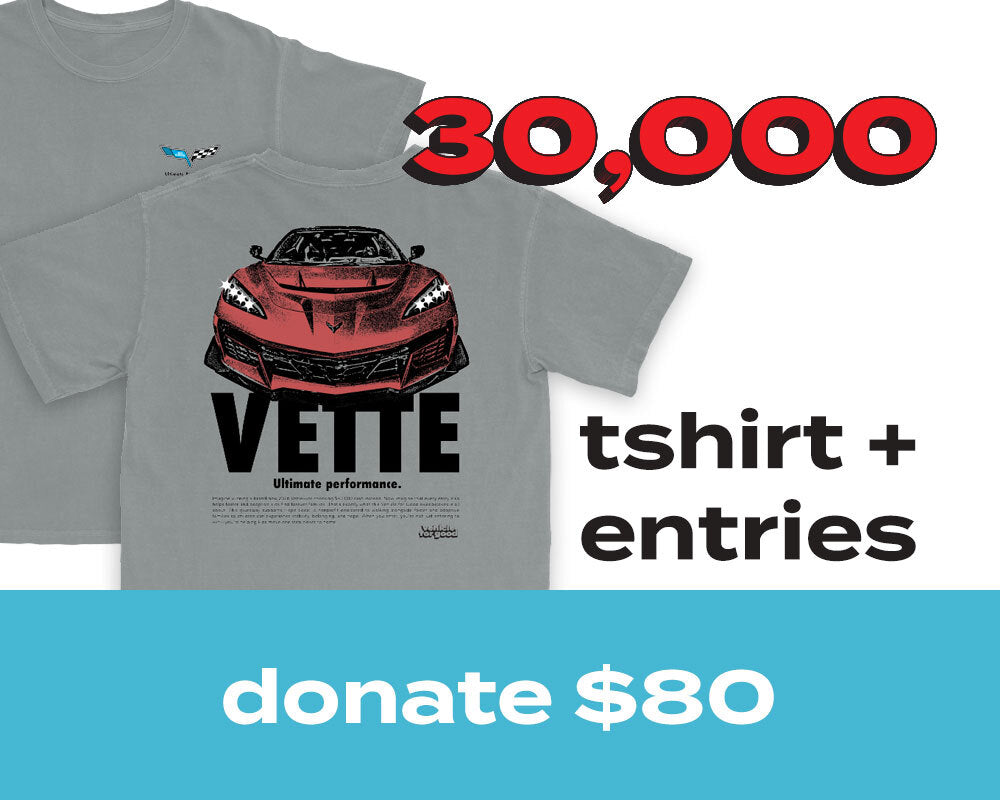 30,000 ENTRIES FOR 2026 CORVETTE OR $40,000 - Unisex garment-dyed heavyweight t-shirt