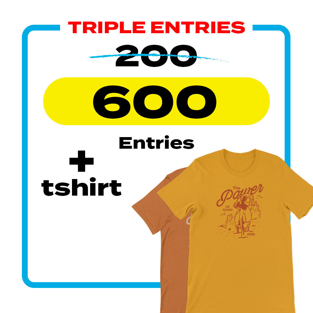 Power of Good Tshirt + 600 entries - Power Wagon - TRIPLE